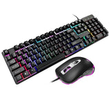 LED Illuminated Backlit USB Wired Gaming Keyboard Mouse